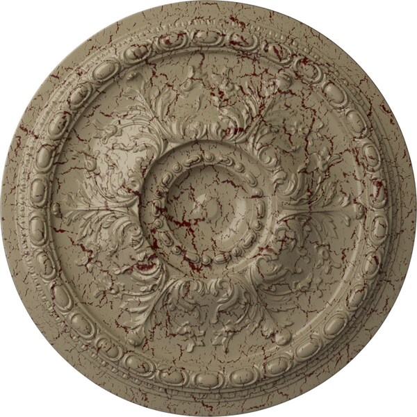 Ekena Millwork Stockport Ceiling Medallion (Fits Canopies up to 6 1/4"), 28"OD x 2 3/4"P, Gobi Desert Crackle CM28STGDC - main